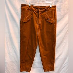 Kut from the Kloth Sadie Cors Tan Corduroy Pants Golden Brown Sz 12